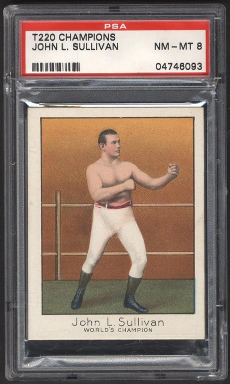 Boxing Cards - 1910 T220 Mecca John L. Sullivan (PSA NM-MT 8)