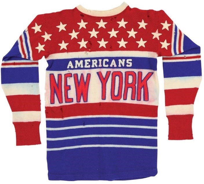 Hockey - Mid-1930s New York Americans Wool Hockey Jersey