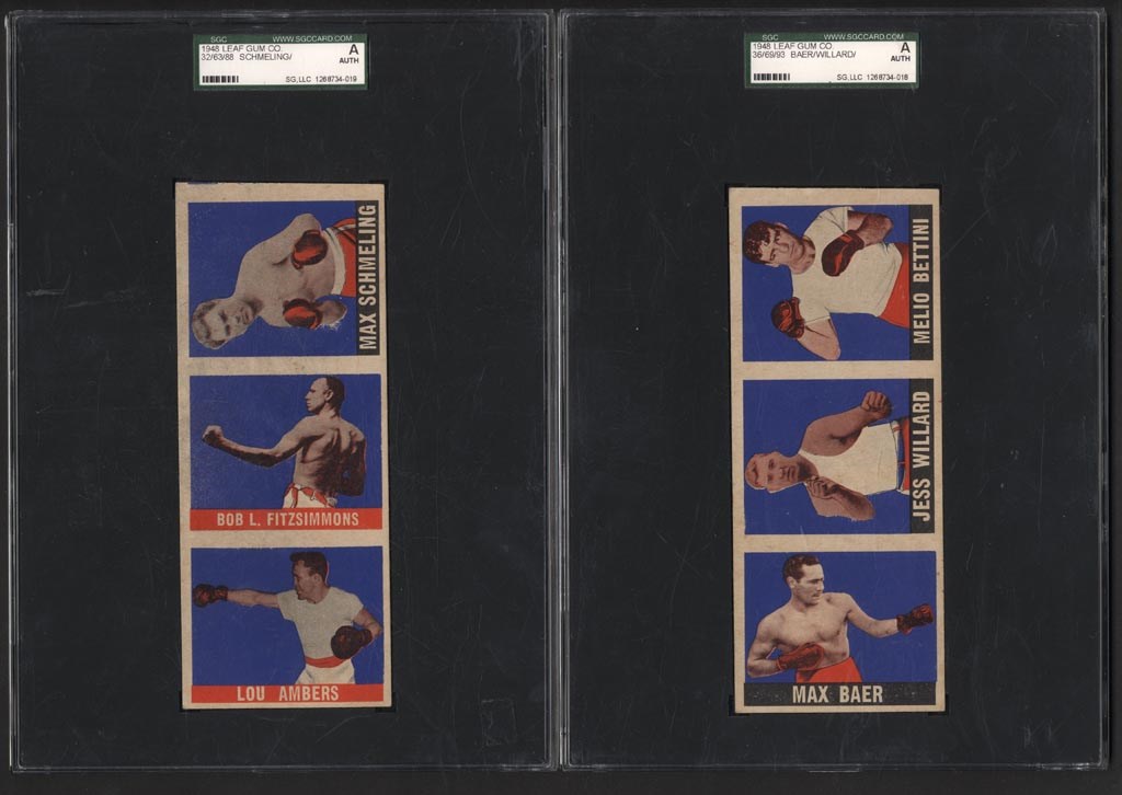 Two 1948 Leaf Uncut Panels (SGC Authentic)