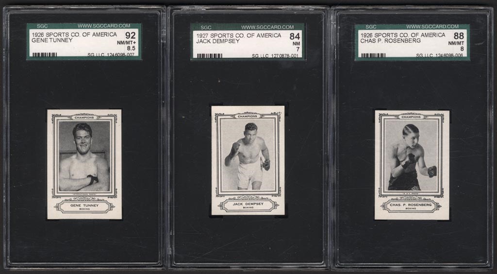 Boxing Cards - 1926-27 Sports Co. of America Partial High Grade Set