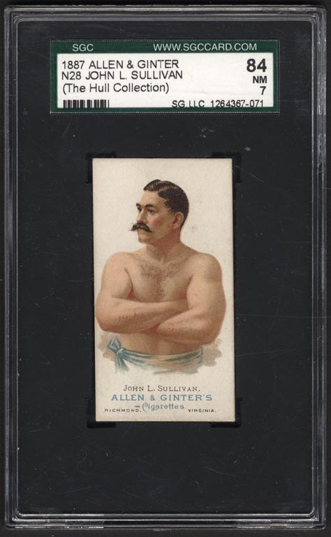 Boxing Cards - 1887 N28 John L. Sullivan SGC 84