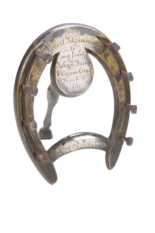 1897 Robert Fitzsimmons Personally Forged Horseshoe