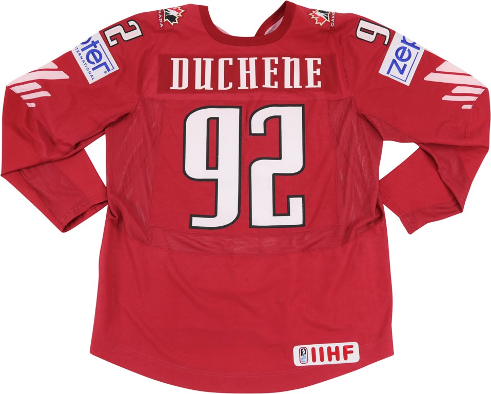 - 2010 World Championships Matt Duchene Team Canada Game Worn "Goal" Jersey (ex-Nike Rep Sourced)