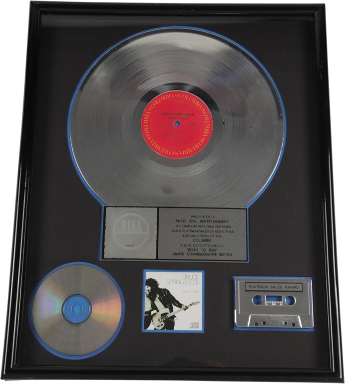 Rock And Pop Culture - Bruce Springsteen "Born to Run" Platinum Record