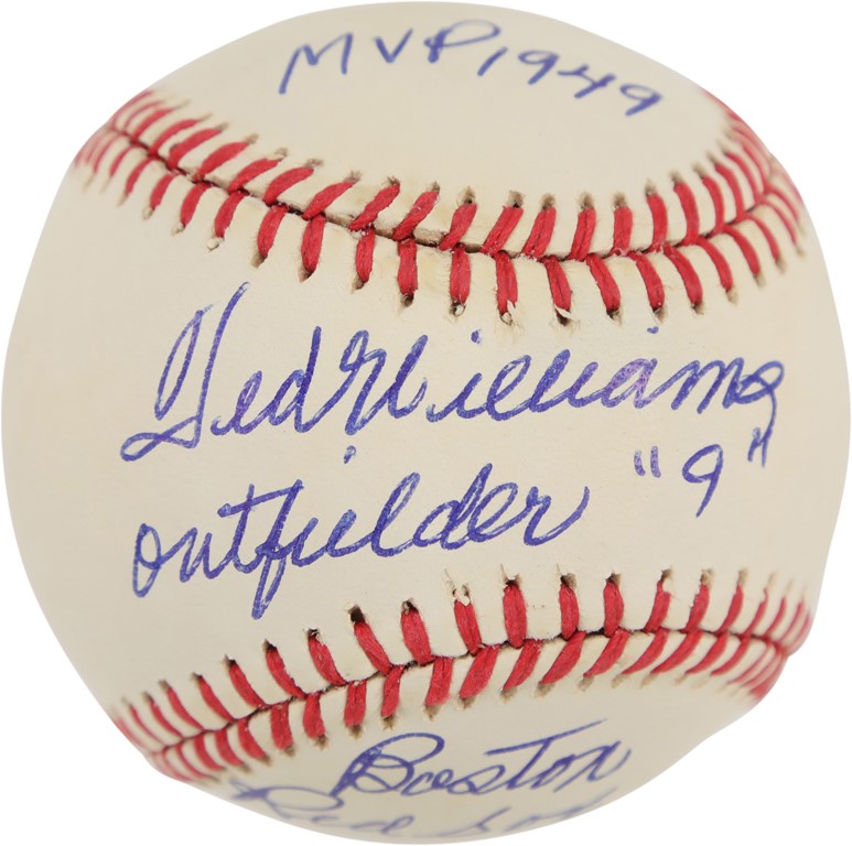 Sold at Auction: Ted Williams Autographed Baseball