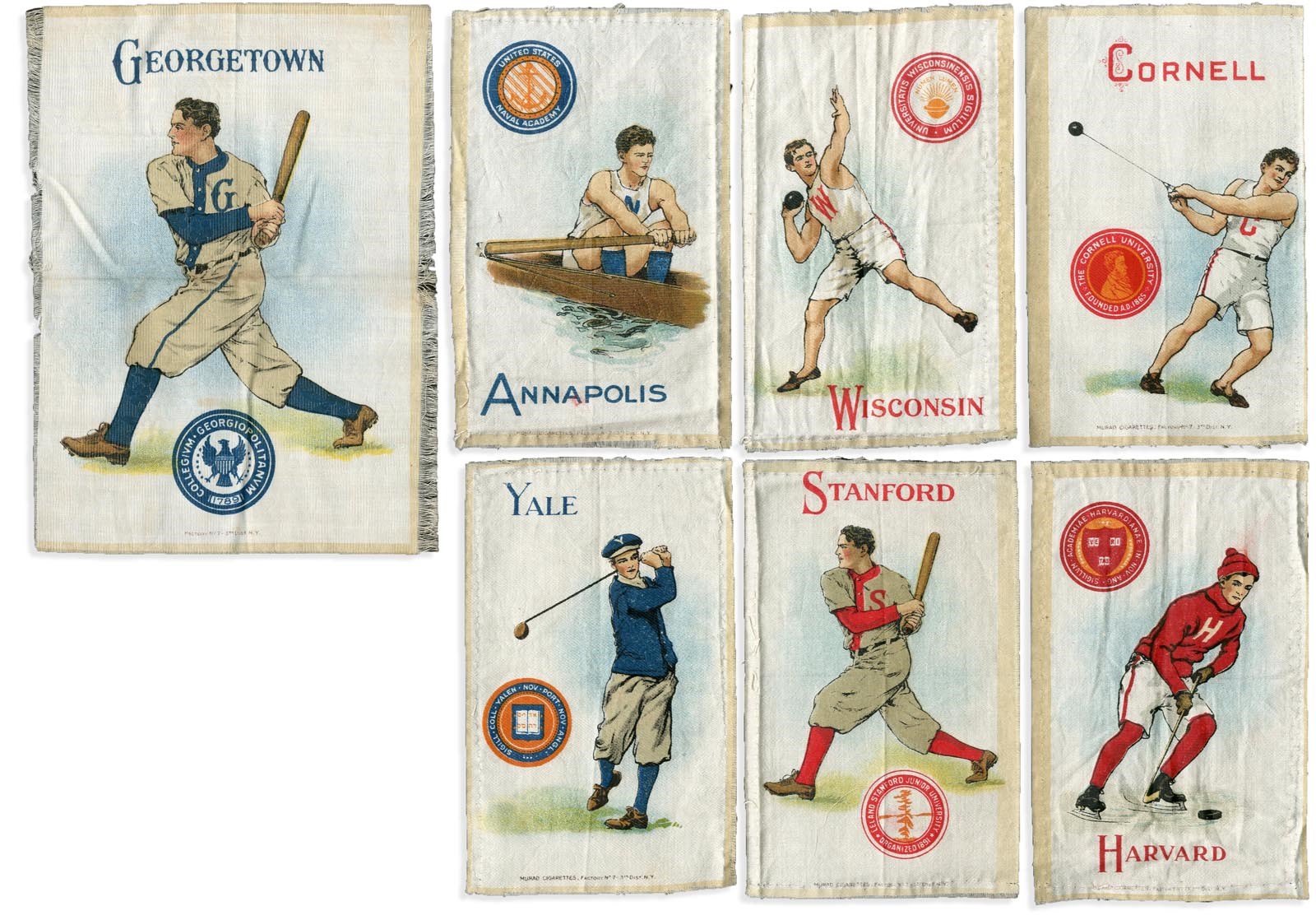 Baseball and Trading Cards - 1910 Old Murad S21 & S22 Silks (11)
