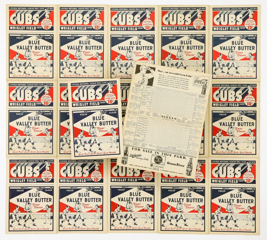 - Group of 1935 Cubs Programs (16)