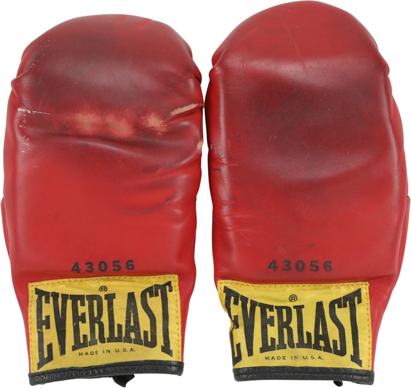 Muhammad Ali & Boxing - 1970s Muhammad Ali Training Gloves Worn at Deer Lake