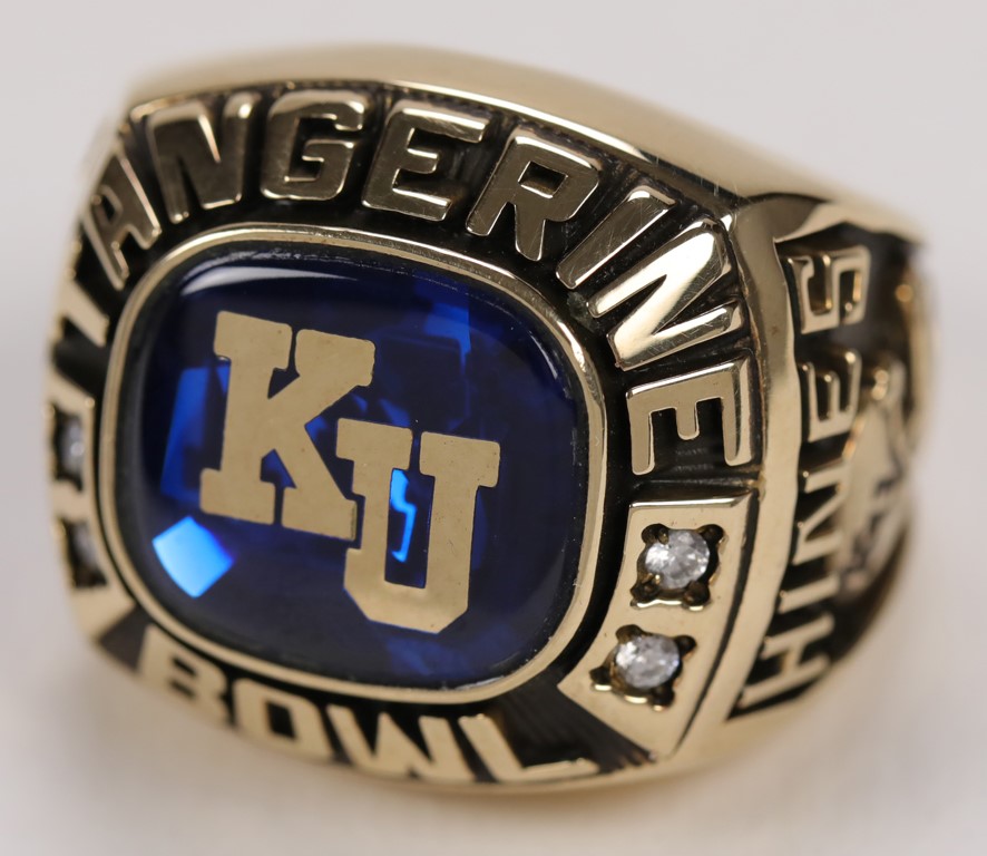 - Jerry Hines Kansas University Football Tangerine Bowl Ring