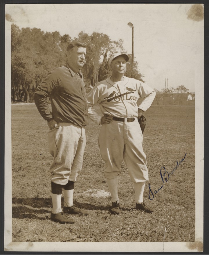 Baseball Autographs - Sam Breadon Signed Photograph (PSA)