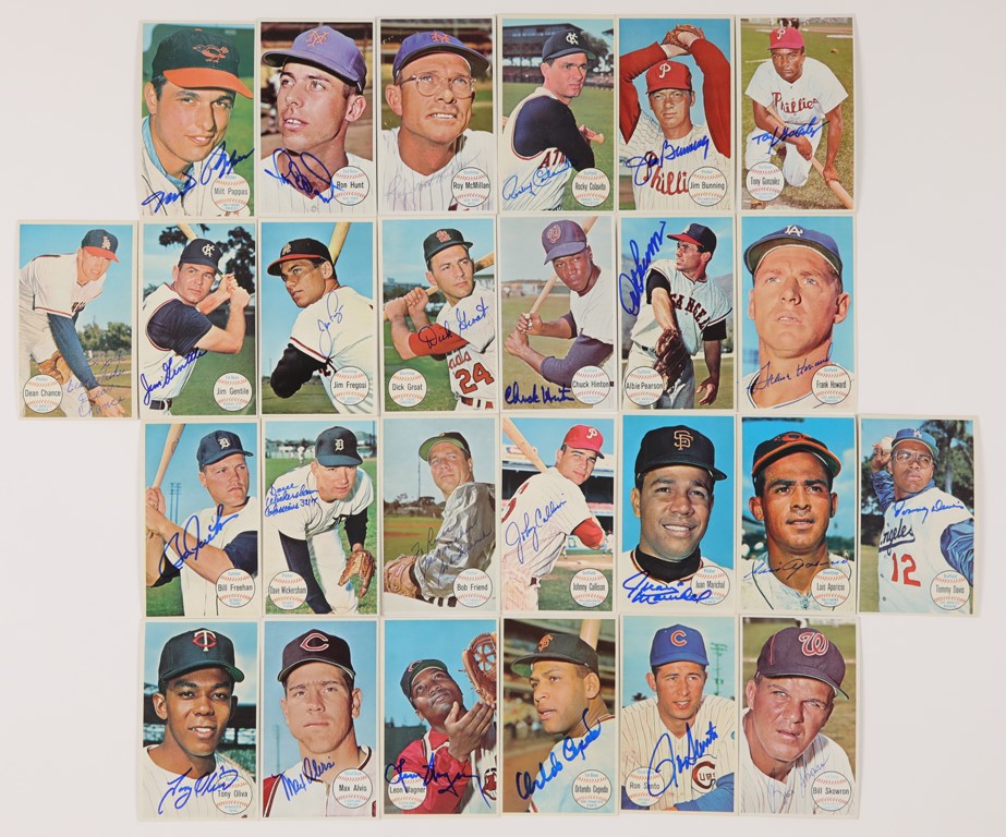 - Grouping of Signed 1964 Topps Giants (26)