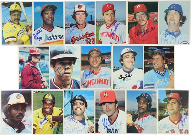 Baseball and Trading Cards - 1980 Topps Superstars Near-Complete Signed Set (54/60)