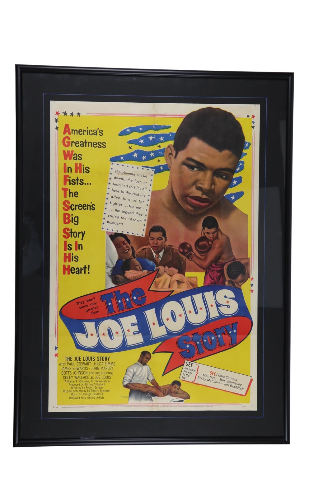 Muhammad Ali & Boxing - 1953 "Joe Louis Story" One Sheet Movie Poster