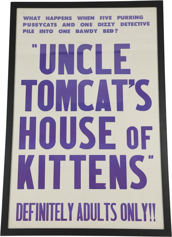 Rock And Pop Culture - "Uncle Tomcat's House of Kittens" Framed Poster