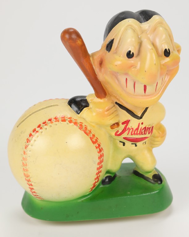 Cleveland Indians - 1940's Gibbs-Conner Cleveland Indians Ceramic Bank