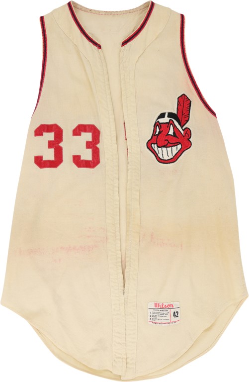 Lot Detail - 1950 #39 Cleveland Indians Game-Used Home Flannel Jersey with  1949 Game-Used Flannel Pants (2)