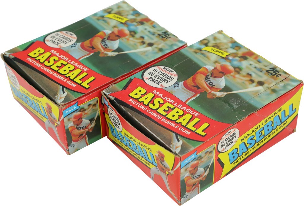 Pair of 1980 Topps Baseball Unopened Wax Boxes