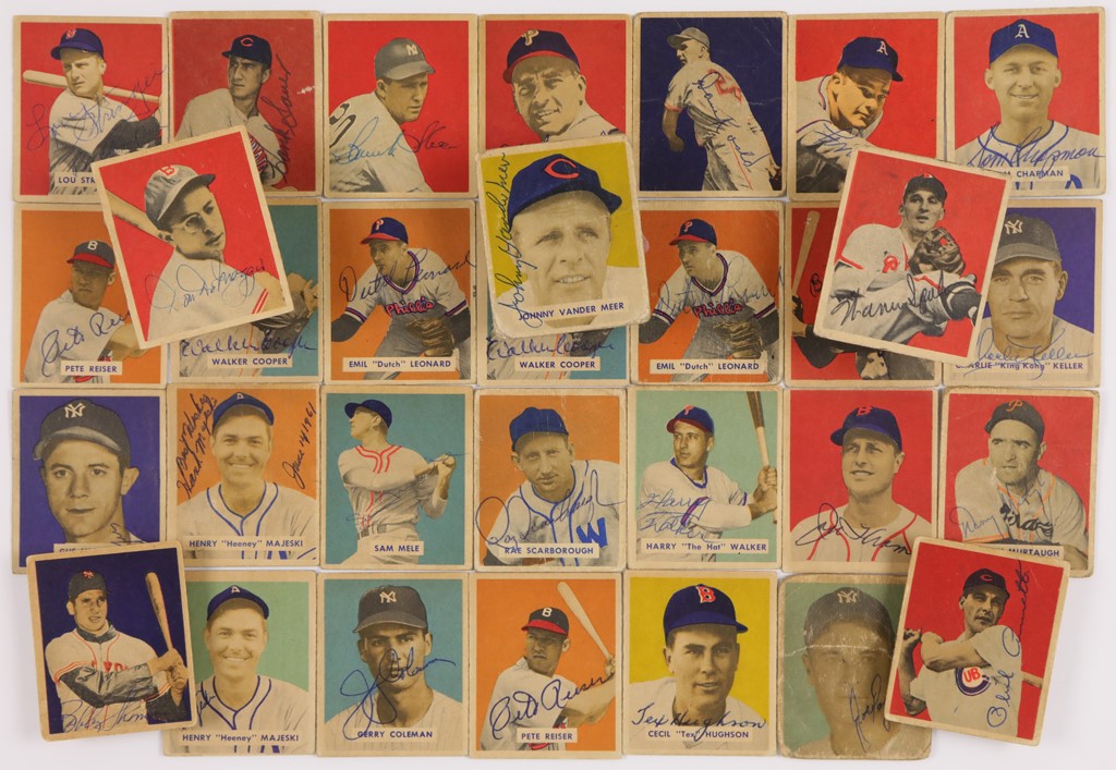 - 1949 Bowman Baseball Signed Cards (30)
