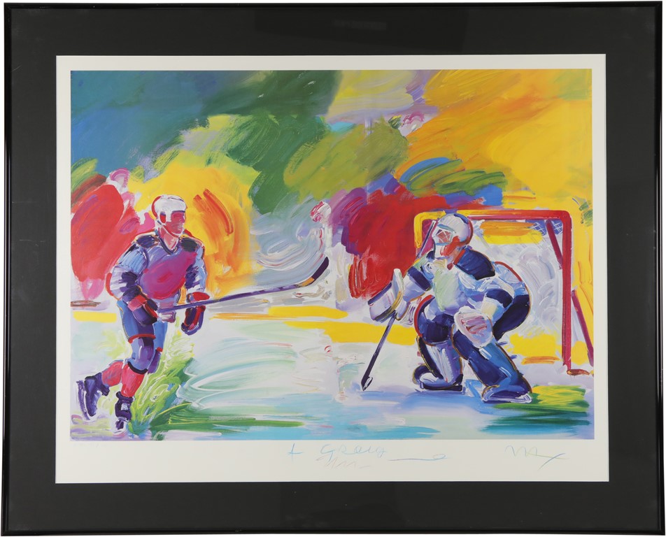 - 1996 Peter Max Limited Edition Hockey Serigraph (45/100)