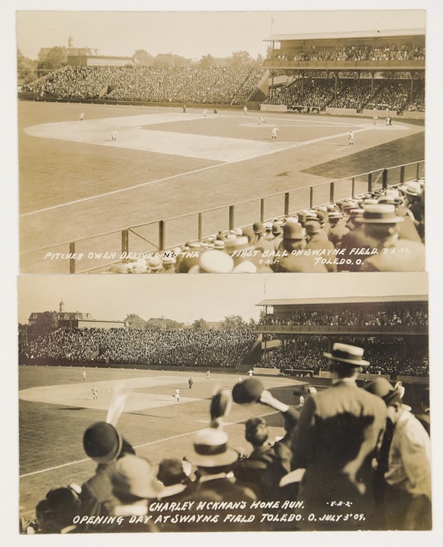 - 1909 Toledo's Swayne Field Opening Day RPPC's (2)