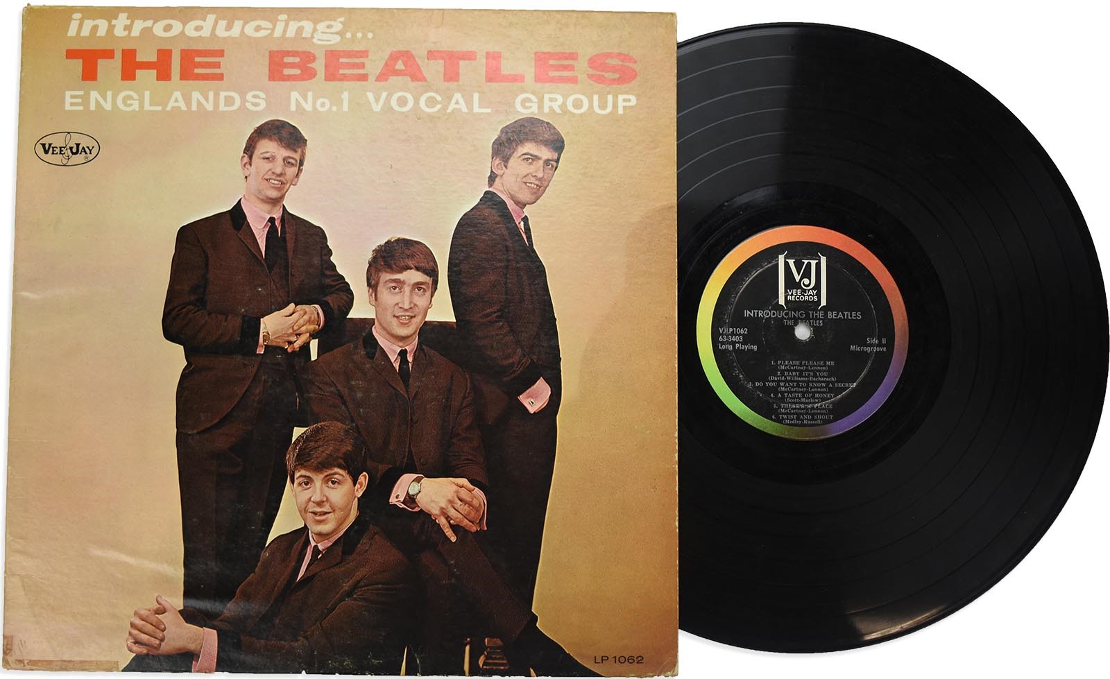 1963 Introducing the Beatles Vee Jay Records 1st Pressing Vinyl LP
