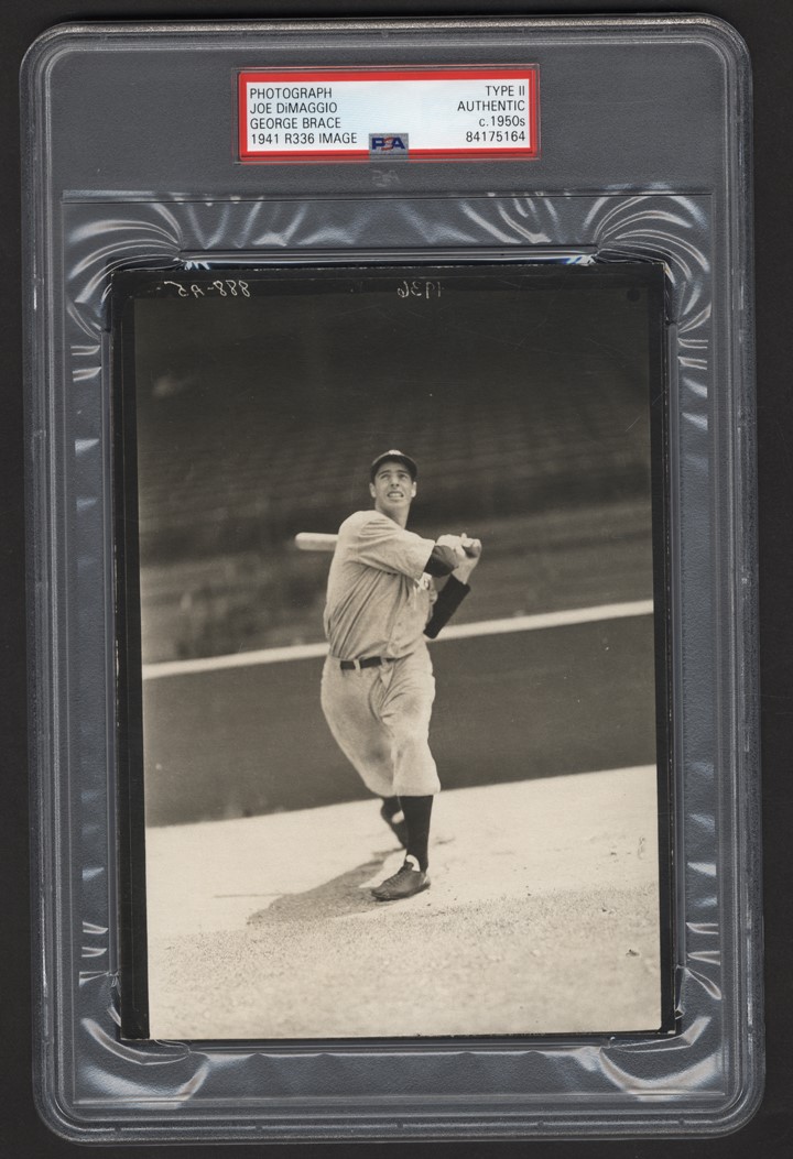 Baseball and Trading Cards - 1936 Joe DiMaggio Photograph by George Burke - Used for 1940 & 1941 Play Ball Cards (PSA Type II)