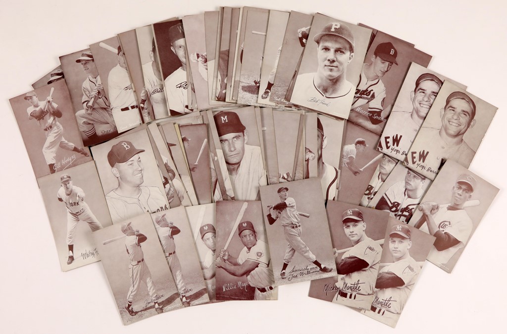 - 1947-66 Exhibits Collection with Two Mickey Mantle's (73)