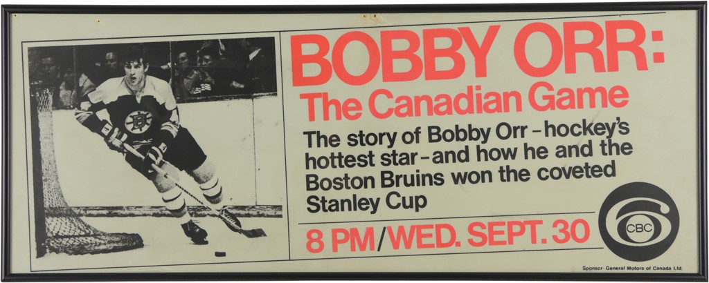 Bobby Orr And The Boston Bruins - 1970 Bobby Orr: The Canadian Game Advertising Display