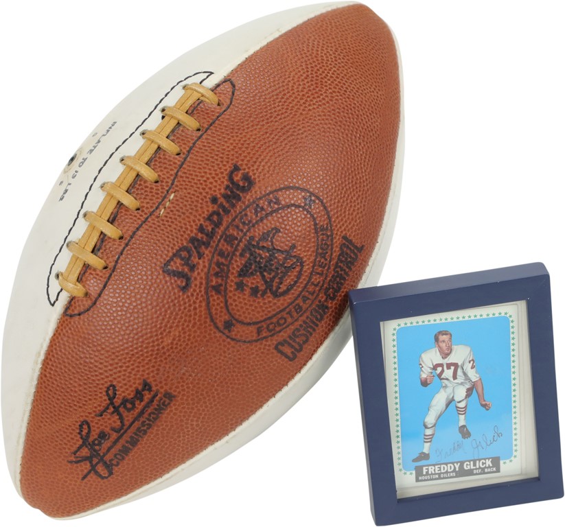 - Scarce Unsigned Official AFL "Autograph" Ball from Freddy Glick