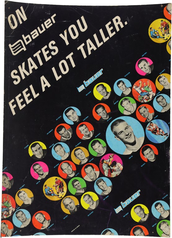 - 1968-69 Bauer Skates Cardboard Advertising Display with Bobby Orr