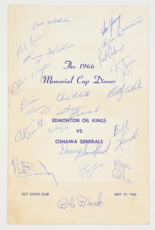 - 1966 Bobby Orr Pre-Rookie Signed Program