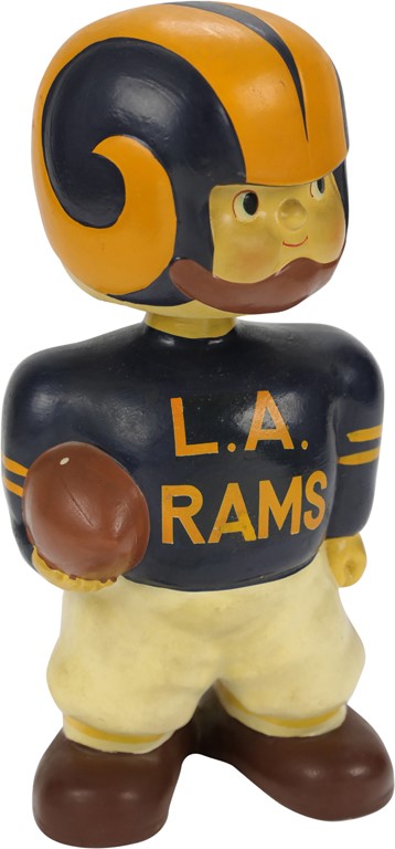 - 1960s Los Angeles Rams STORE DISPLAY Bobbing Head