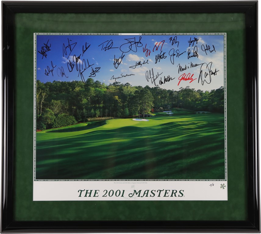 - 2001 Masters Tournament Signed Photograph (LE 5 of 8)