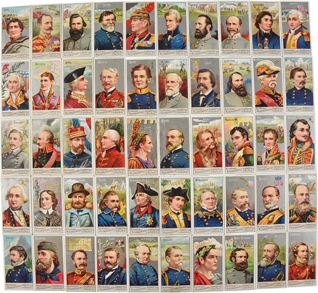 - 1888 Allen & Ginter Great Generals N15 Complete Set (50)