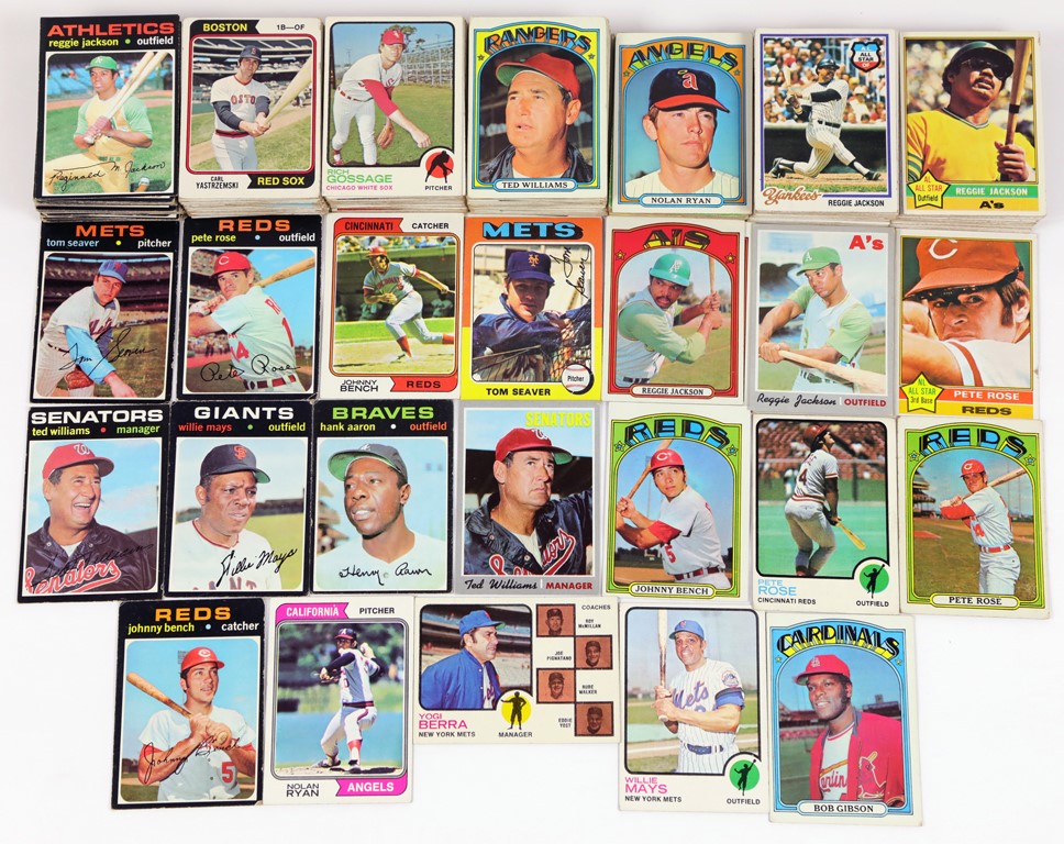- 1970s Topps Hall of Famer Collection with Important Rookies (285)