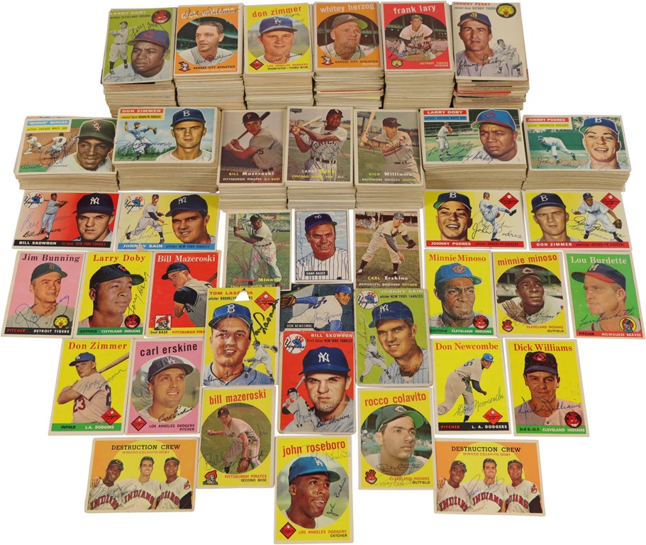 Baseball and Trading Cards - 1950s Topps & Bowman Signed Partial Sets with '52 Topps! (1,400+)