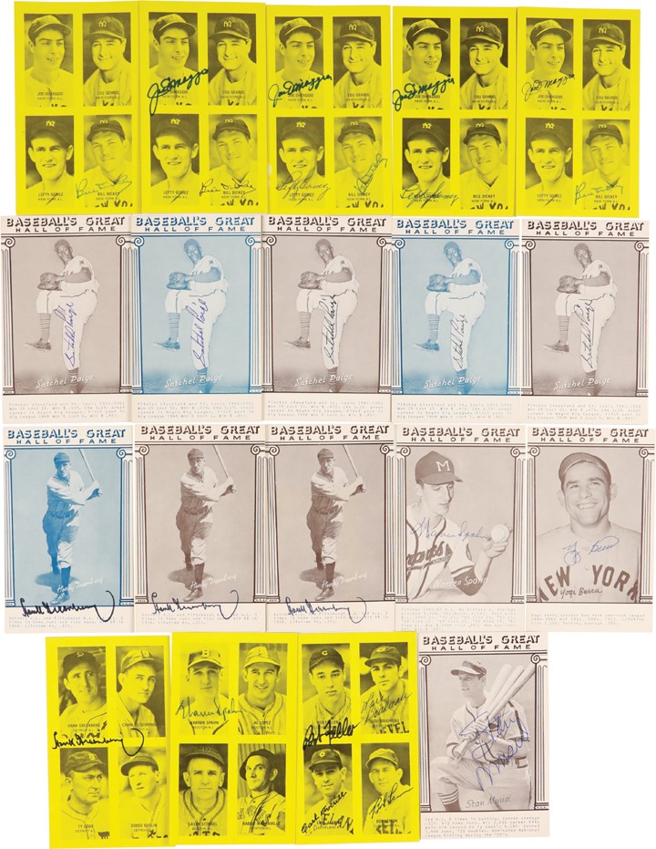 Baseball Autographs - Large 1977 Exhibit Signed Hall of Famer Collection (220+)