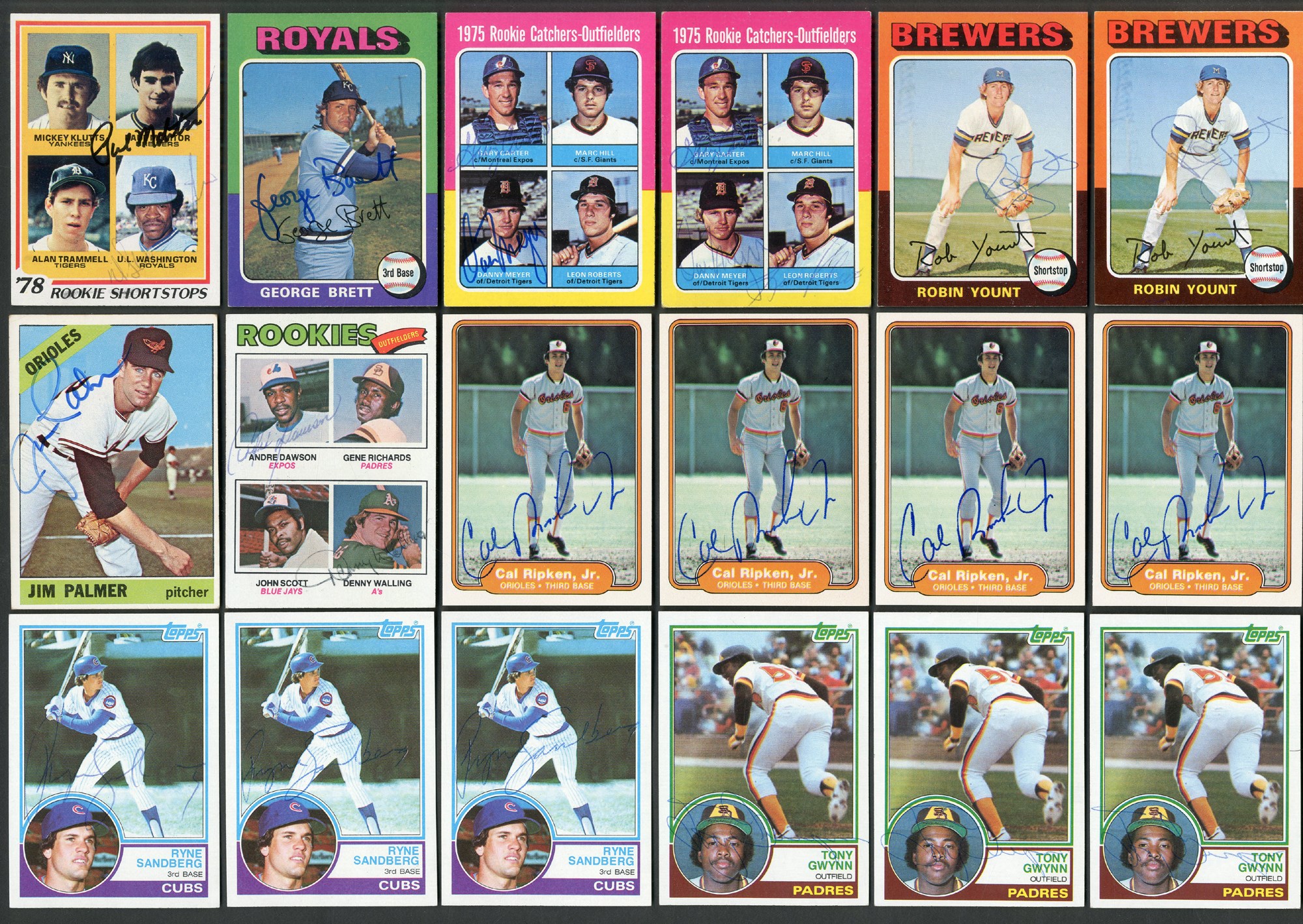 Baseball and Trading Cards - Hall of Famer Signed Rookie Card Collection (49)
