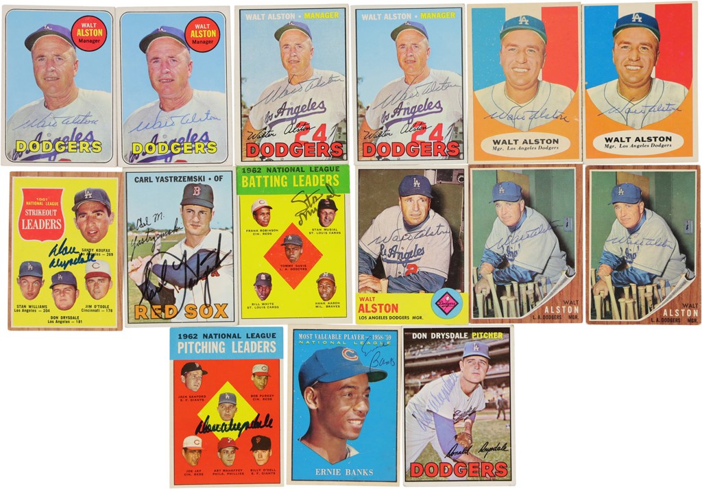 Baseball and Trading Cards - 1960s Topps Hall of Famer Autograph Collection (275+)