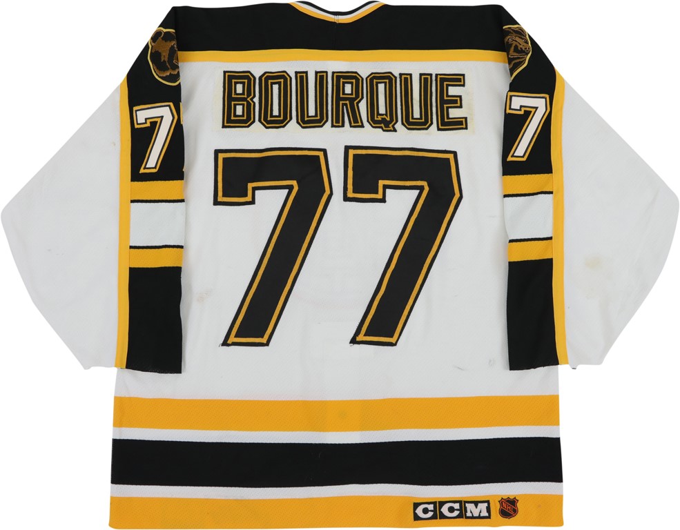 - 1995-96 Ray Bourque Boston Bruins Playoffs Game Worn Jersey