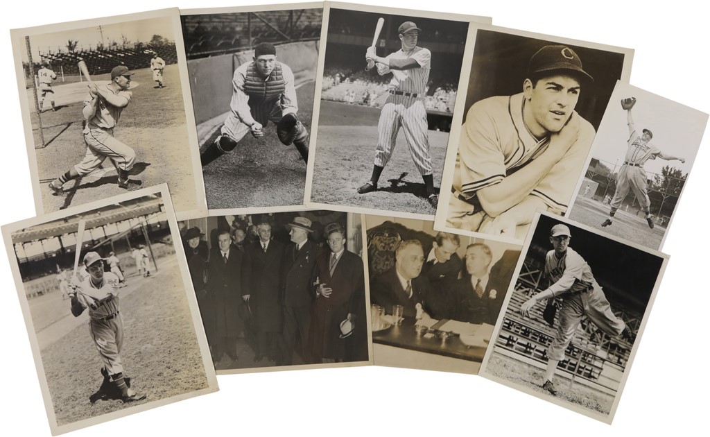 Vintage Sports Photographs - 1930s-40s Baseball & Presidential Photograph Collection (85+)