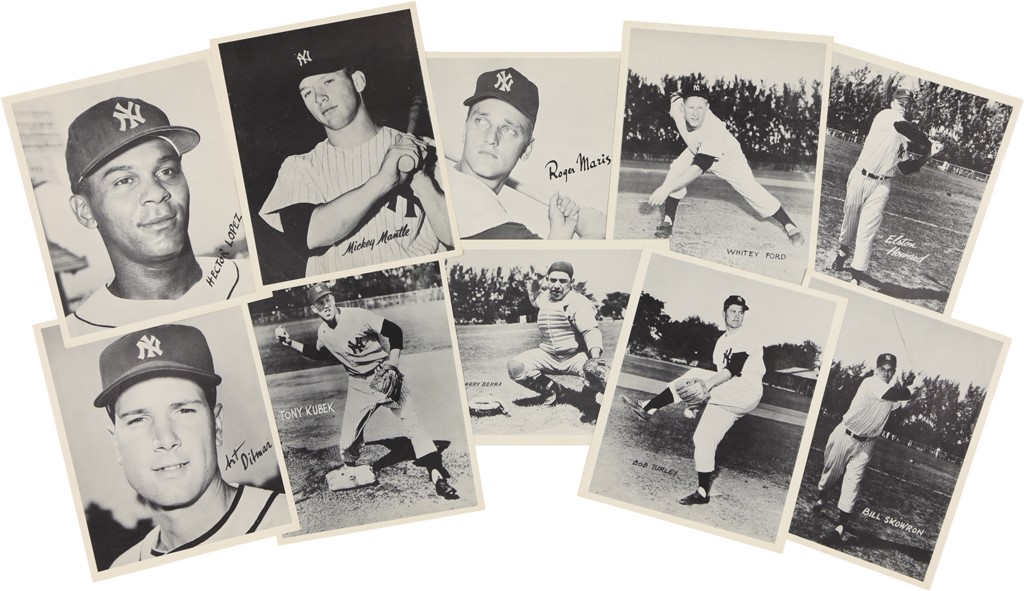 NY Yankee Stadium Photographs w/Mantle & Maris