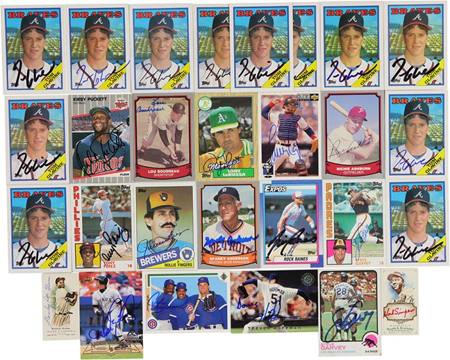 - Hoard of Signed Baseball Cards (3,300+)
