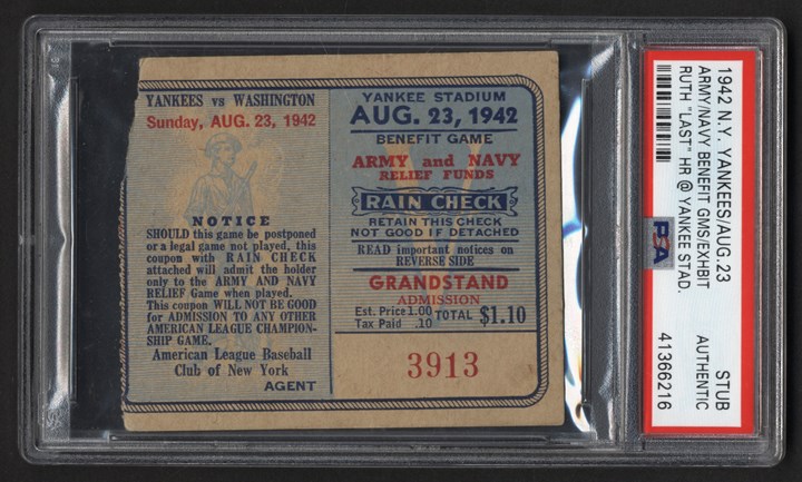 Lot Detail - 1932 WORLD SERIES GAME 3 TICKET STUB (BABE RUTH'S CALLED SHOT  HOME RUN)