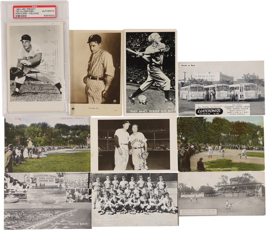 Baseball Memorabilia - Interesting Baseball Postcard Exhibits & More (20+)