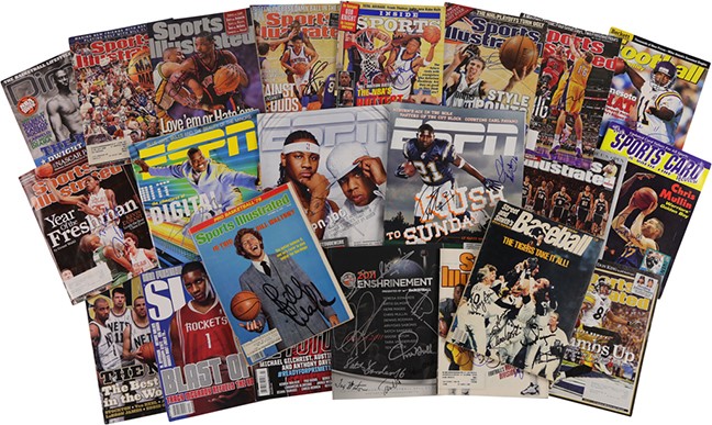 Baseball Autographs - Multi-Sport Signed Magazine Collection (275)