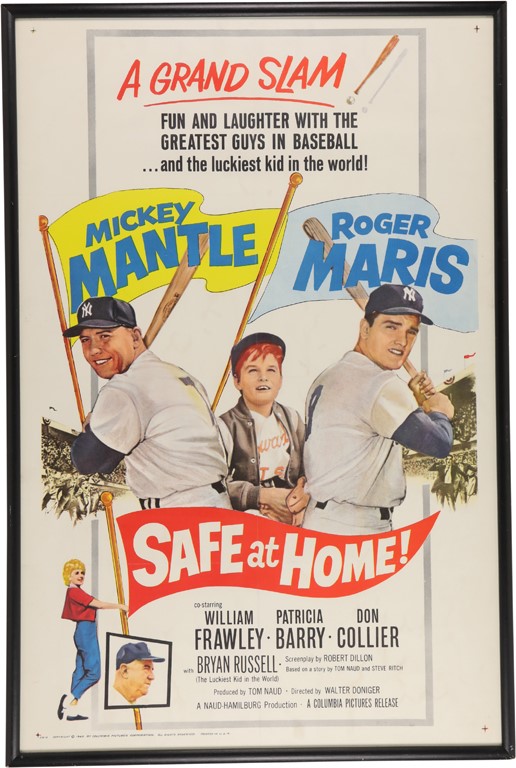 Mantle and Maris - 1962 Safe At Home 1-Sheet Movie Poster