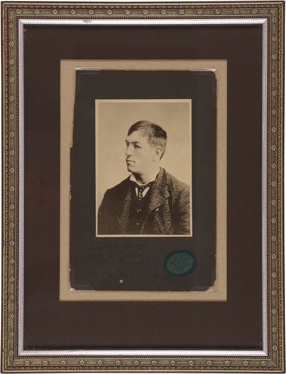 - Early John L. Sullivan "Aged 25 Year" Signed Cabinet Photo (PSA)
