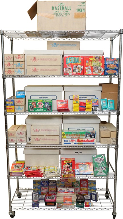 Baseball and Trading Cards - 1960's-90's Trading Card Hoard with Vending Boxes, Unopened Wax Boxes, and Sets
