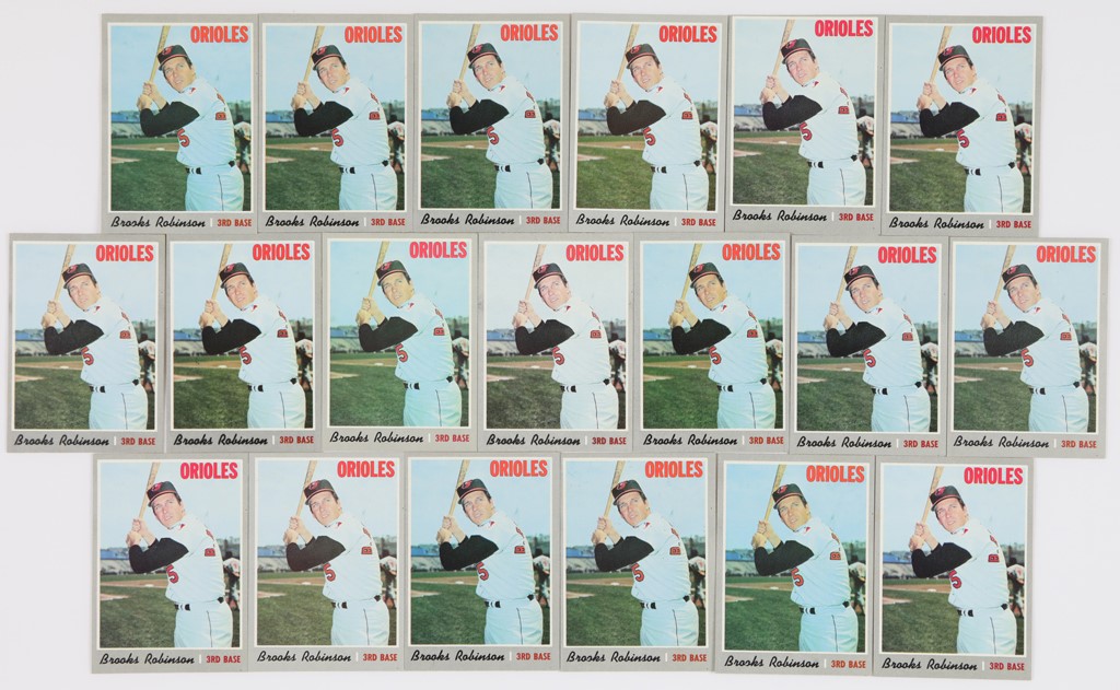 - Group of 1970 Topps Brooks Robinson Cards (19)